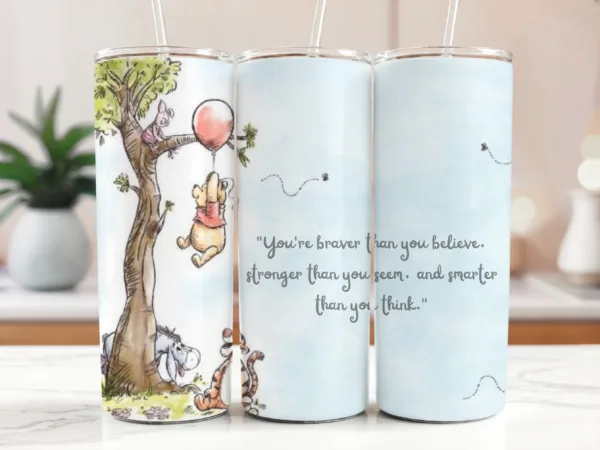 Brave Pooh Tumbler