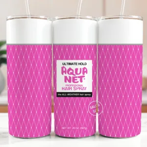 Pink AquaNet Tumbler