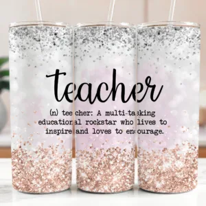 Glitter Teacher Tumbler