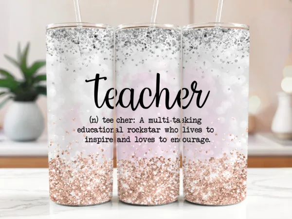 Glitter Teacher Tumbler