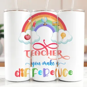 Teachers Make Difference Tumbler