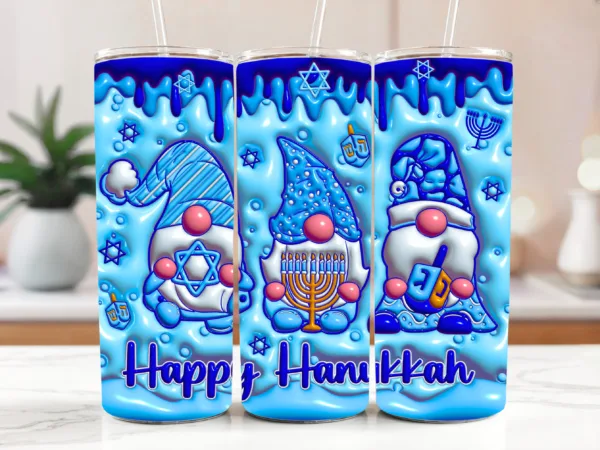 Gnome Hanukkah Tumbler